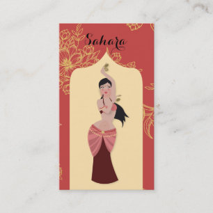 Belly Dancer Moroccan Arch Business Card