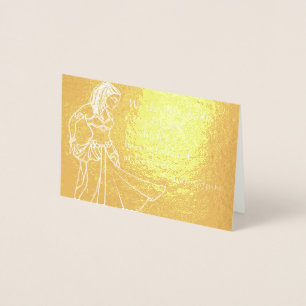Belly Dancer Quote Dance Every Day Foil Card