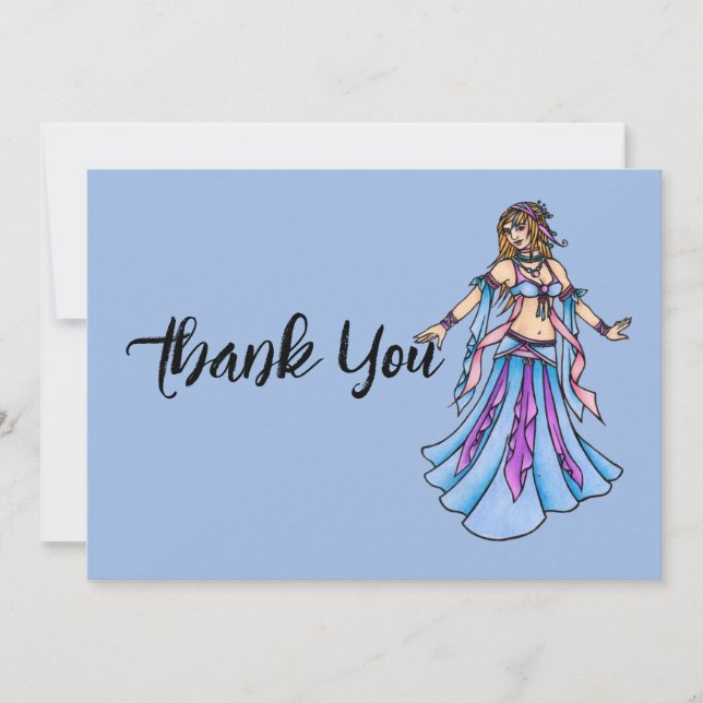 Belly Dancer Thank You Cards (Front)