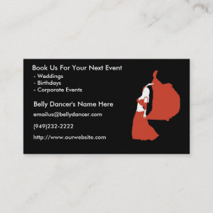 Belly Dancer's Business Cards - Package of 100