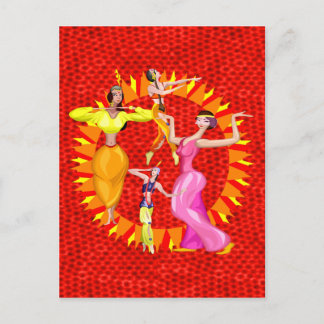 Belly Dancers Postcard