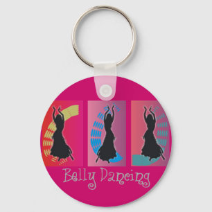 Belly Dancing Art Gifts Keychain