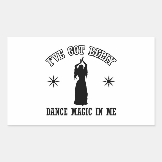 belly dancing design sticker (Front)