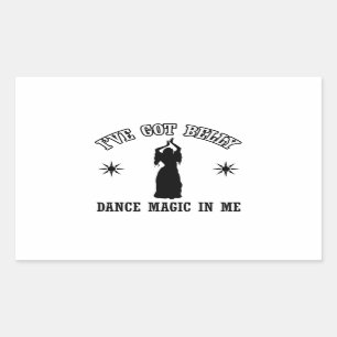belly dancing design sticker
