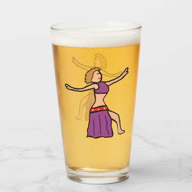 Belly Dancing Glass (Front Filled)
