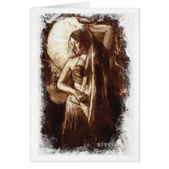 Belly Dancing Lady Card (Front)