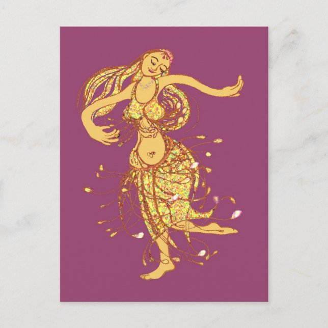 Belly dancing postcard (Front)