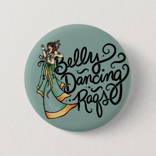 Belly Dancing Raqs Belly Dancer 2 Inch Round Button