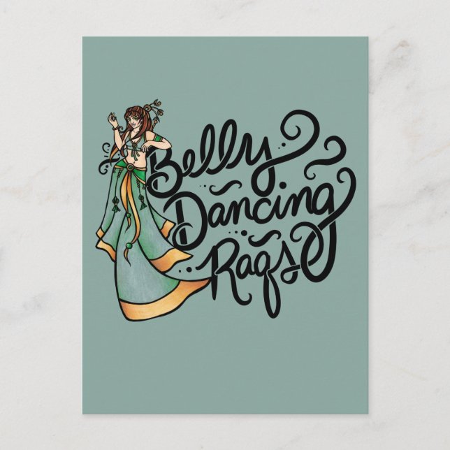 Belly Dancing Raqs Belly Dancer                    Postcard (Front)