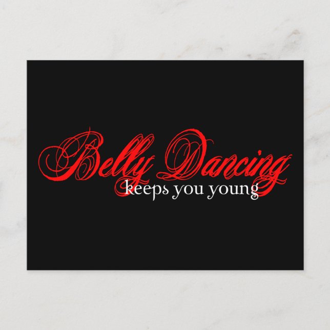 Belly Dancing Rocks Postcard (Front)
