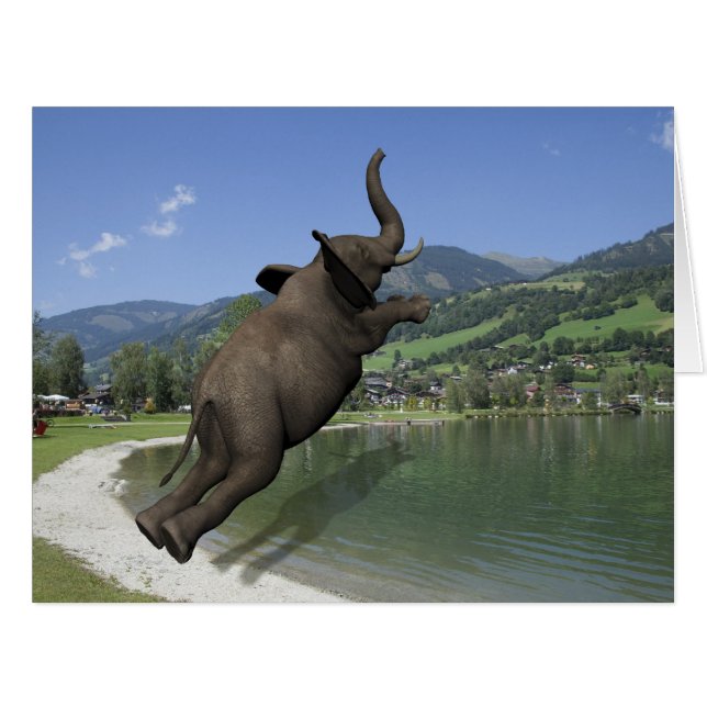 Belly Flop Elephant (Front Horizontal)