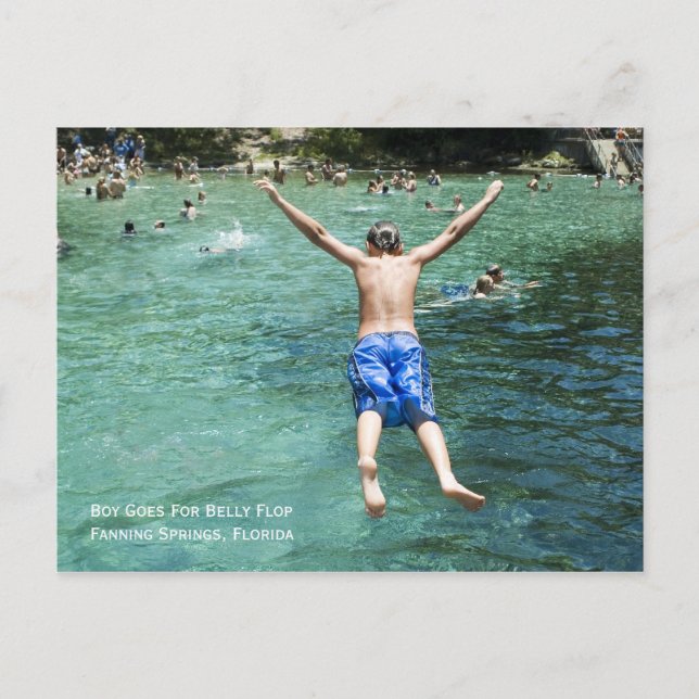 Belly Flop Postcard (Front)