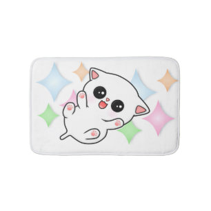 Belly Rub Time Kitten Bath Mat