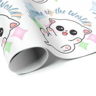Belly Rub Time Kitten Wrapping Paper