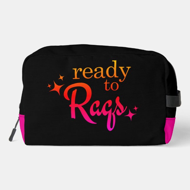 Bellydance "Ready to Raqs" Make Up Bag (Back)