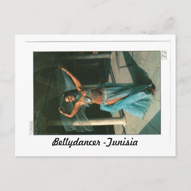 BELLYDANCER -TUNISIA POSTCARD (Front)