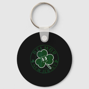 Belmar New Jersey Irish Shamrock Nj Retro Souvenir Keychain
