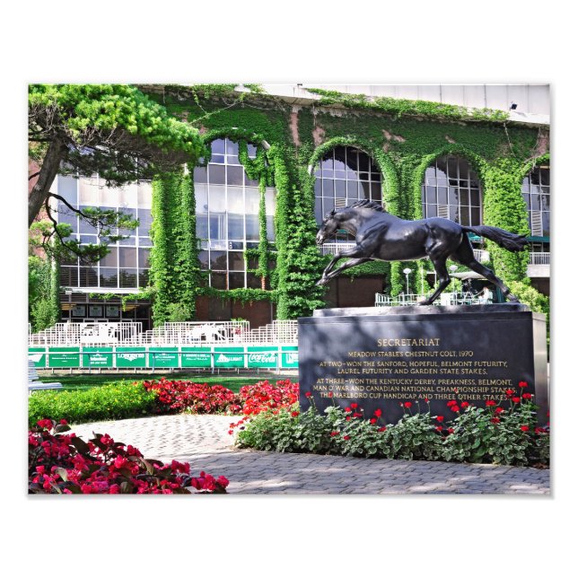 Belmont Park "Where Champions are Crowned" Photo Print (Front)