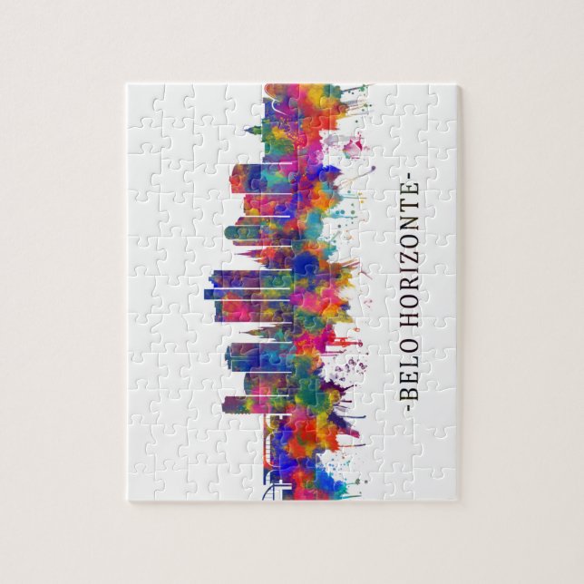 Belo Horizonte Brazil Skyline Jigsaw Puzzle (Vertical)