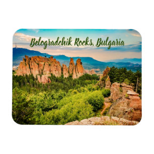 Belogradchik Rocks Bulgaria stylized Magnet