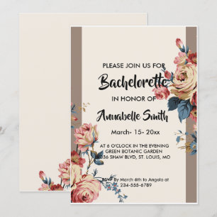 beloved bachelor invitation