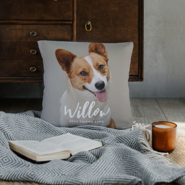 Beloved Caption Personalized Photo Throw Pillow (Creator Uploaded)