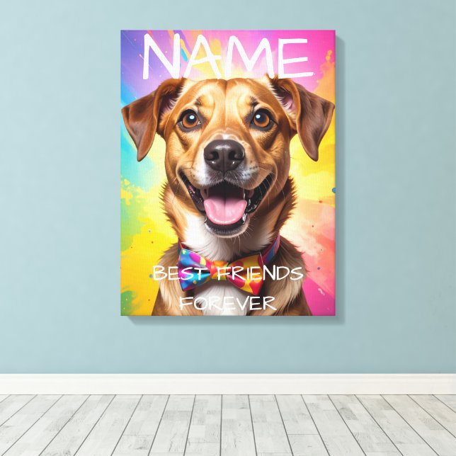 Beloved Caption Personalized Photo Wrapped Canvas  (Insitu(Wood Floor))