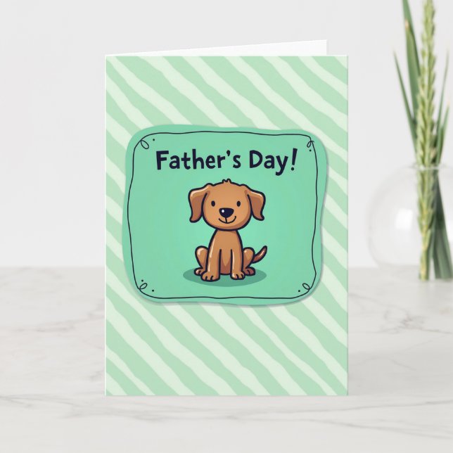 Beloved Dog Fathers Day Card (Front)