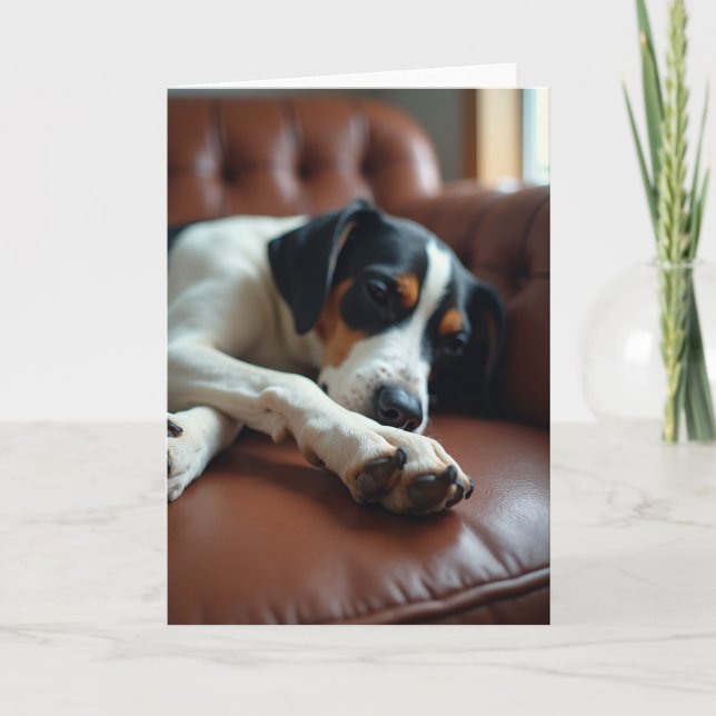 Beloved Fathers Day Pup Card (Front)