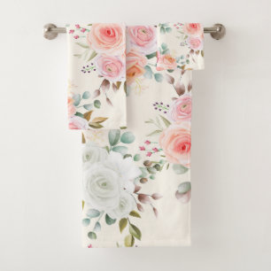 beloved floral bath towel set
