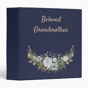 Beloved Grandmother, retro, vintage album Binder