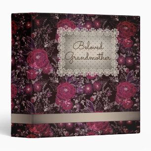 Beloved Grandmother, retro, vintage album Binder