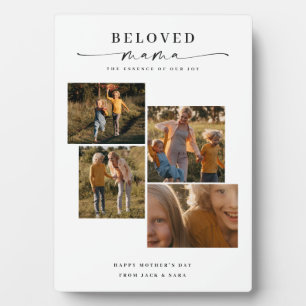 Beloved Mama Mom Happy Mother's Day Photo Collage Plaque