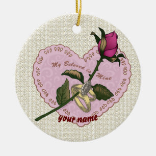 Beloved Mine Rose ornament