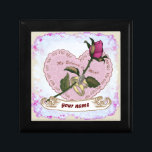Beloved Mine Rose wedding gift box<br><div class="desc">Beloved Mine Rose wedding gift box, t-shirt, Wedding apparel, Wedding t-shirts, Wedding gifts by ArtMuvz Illustration. Matching Customizable Wedding bridal shower, reception, rehearsal dinner apparel. TO PERSONALIZE add your name or add text instead. Customize this wedding gift box to make it uniquely yours or to give as a personalized gift....</div>
