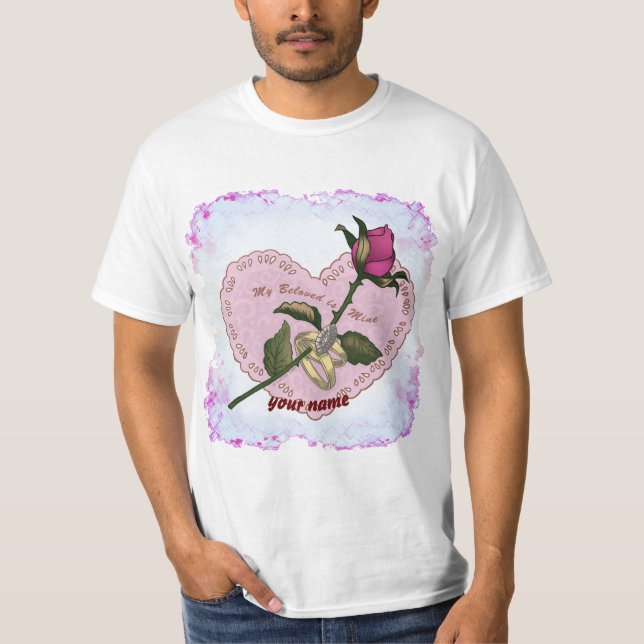 Beloved Mine  wedding t-shirt (Front)