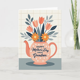 Beloved Mom Teapot Card