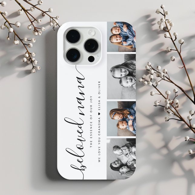 Beloved Nana Grandma Custom Family Photo Keepsake Case-Mate iPhone Case (Creator Uploaded)