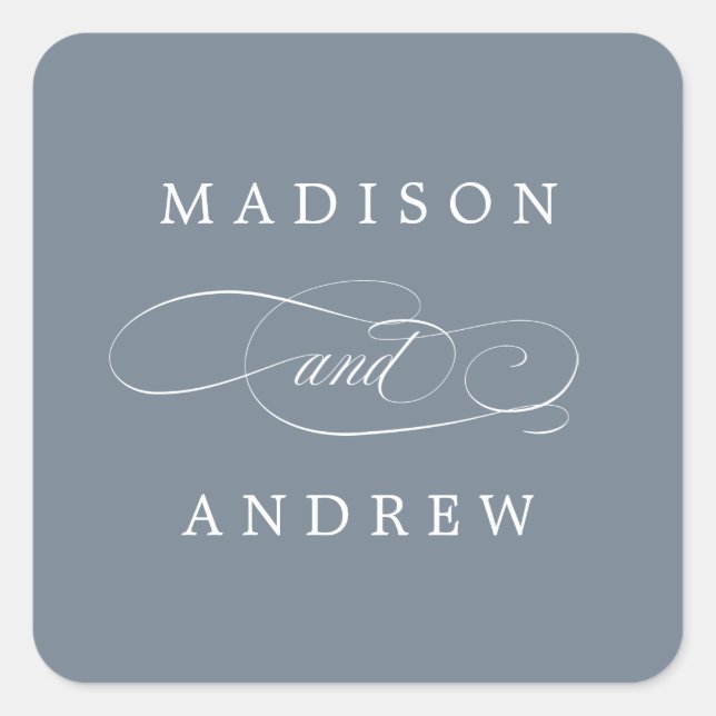 Beloved | Personalized Wedding Stickers (Front)