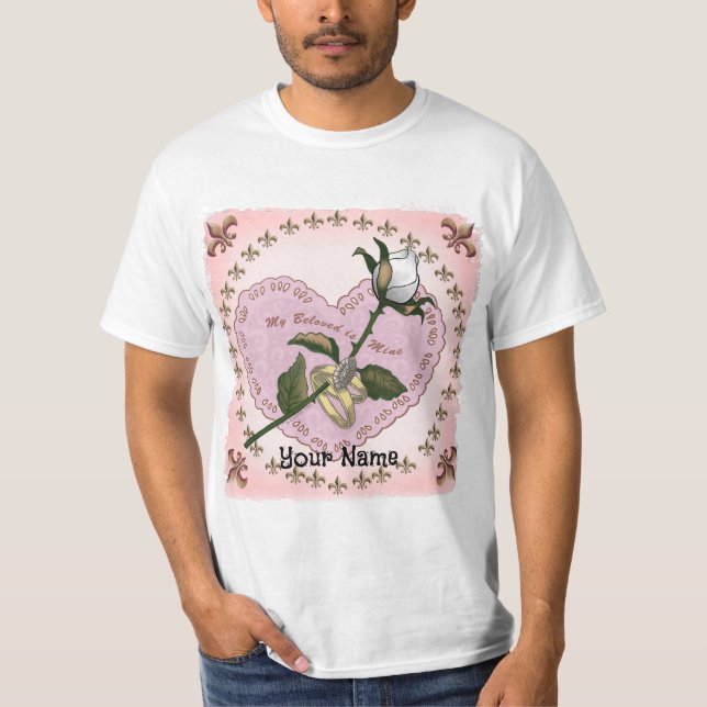 Beloved Rose heart t-shirts (Front)