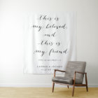 Beloved Scripture Wedding Ceremony Backdrop