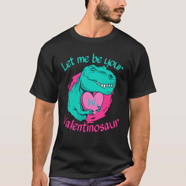 Beloved W Initial Let me by your Valentines Day Di T-Shirt (Front)