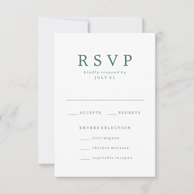 Beloved | Wedding RSVP Cards (Front)