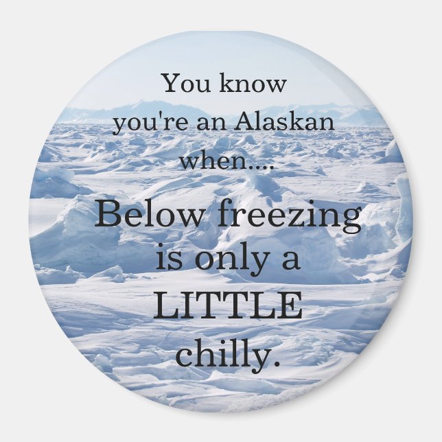 Below freezing.... magnet (Front)