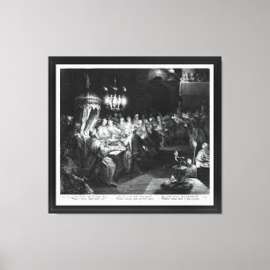 Belshazzar's Feast by Engraver Jan Muller Canvas Print