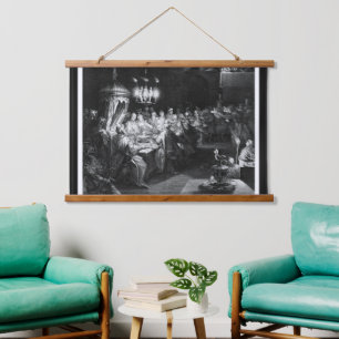 Belshazzar's Feast by Engraver Jan Muller Hanging Tapestry