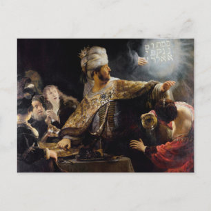 Belshazzar's Feast by Rembrandt Postcard