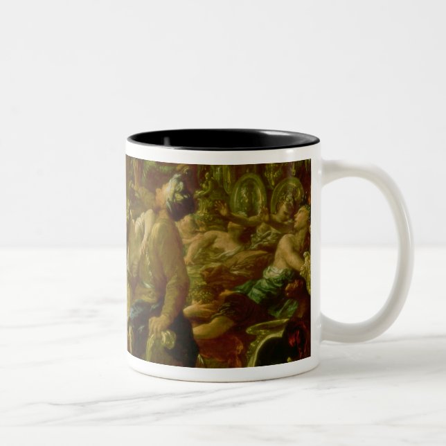 Belshazzar's Feast Two-Tone Coffee Mug (Right)