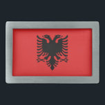 Belt Buckle with Flag of Albania<br><div class="desc">Elegant Belt Buckle with Flag of Albania. This product its customizable.</div>