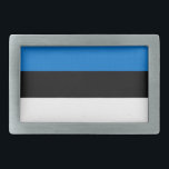 Belt Buckle with Flag of Estonia<br><div class="desc">Show off your Estonian pride with every outfit using this bold and stylish belt buckle featuring the flag of Estonia! Designed to blend fashion with national identity, this eye-catching belt buckle proudly displays the iconic blue, black, and white stripes of the Estonian flag. It’s more than just a functional accessory—it’s...</div>